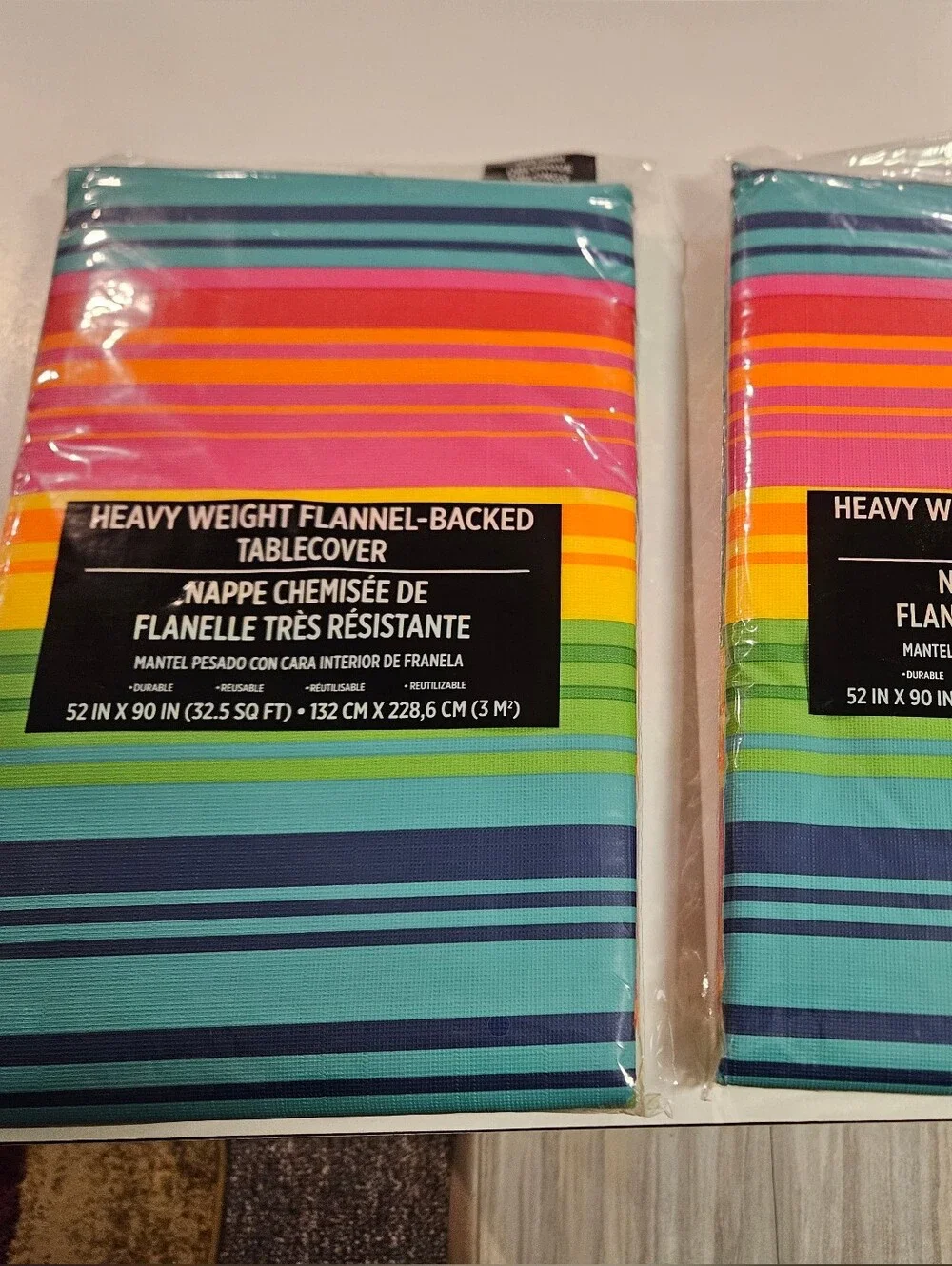 Summer Heavy Weight Reusable Picnic Table Cover NWT